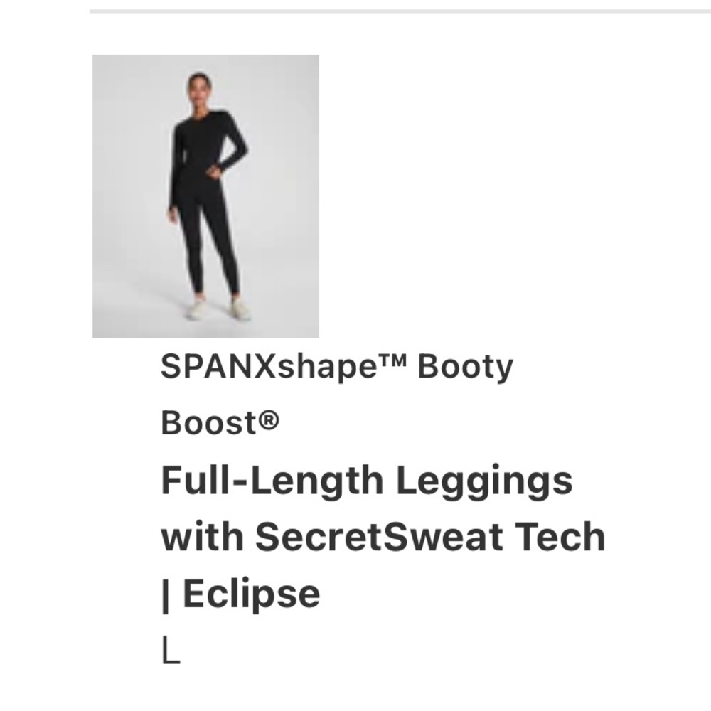 SPANX Performance Black Leggings
